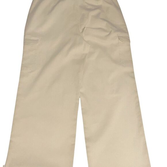 Marc New York Jeans Wide Leg Cargo Jeans Size:16 Color: Ivory - Picture 5 of 12